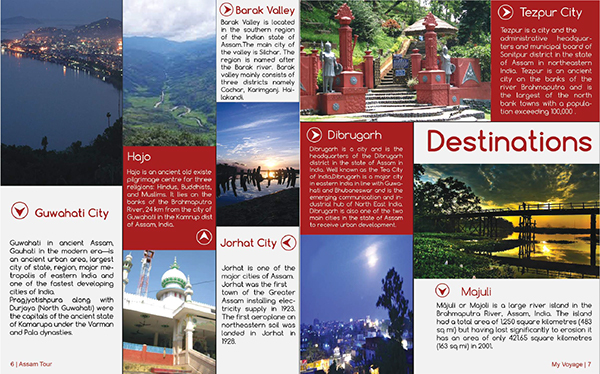 travel brochure of assam class 10
