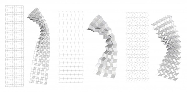 Visual Merchandising shop window Window Display generative parametric origami  Patterns