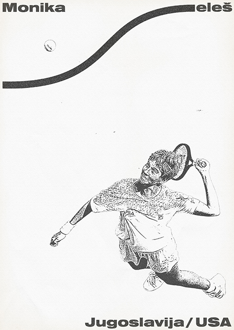 tennis sport poster t-shirt concept art direction 