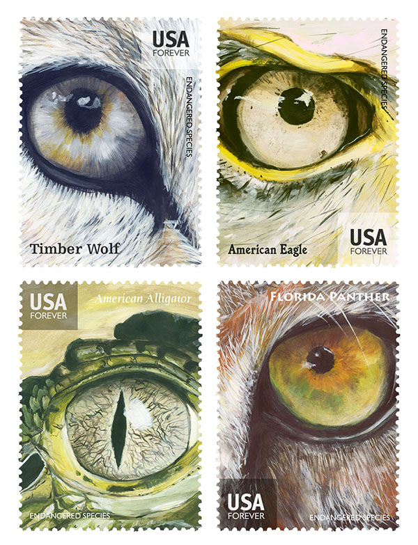 Endangered Species Postage Stamps on Behance