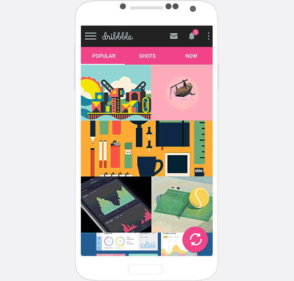 dribbble material design flat design android google app design mobile aplikacja