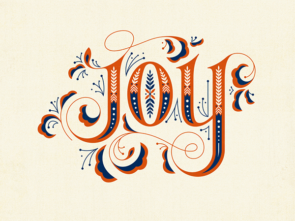 lettering hand-lettering joy Holiday