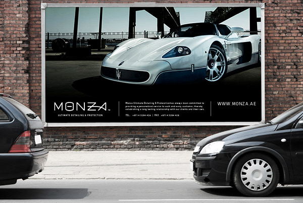 Corporate Identity logo system sign clean minimal car luxury Elite exclusive service detailing monza race