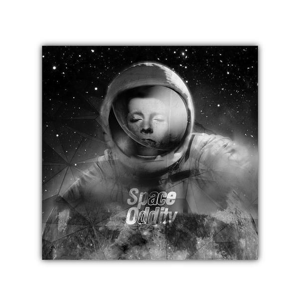 major tom Space  oddity david Bowie.LP vinyl record clasic Album redesign esteban Diavanera