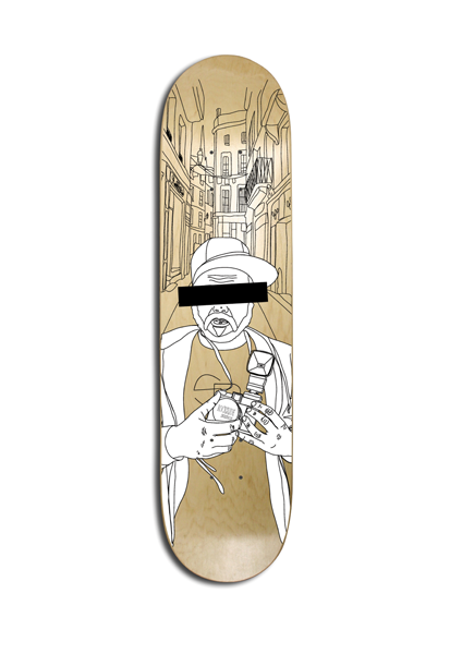 skate skateboard Custom Posca