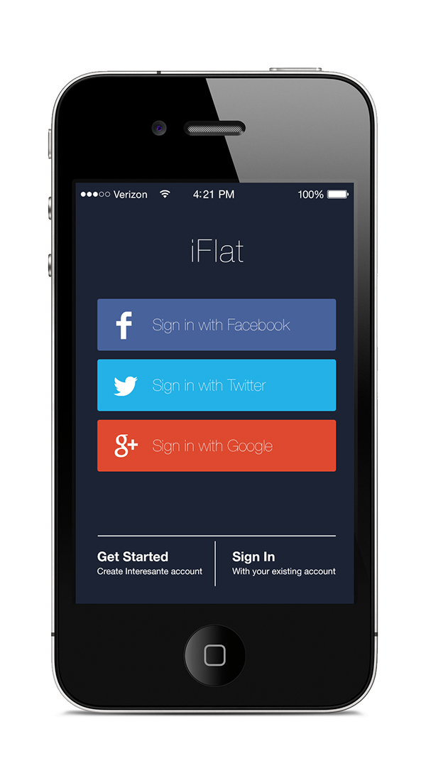 flat-iphone-app-template-on-behance