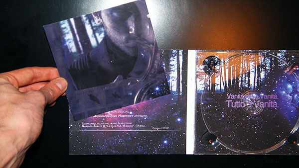 veivecura Album LP artwork Italy Piano Space  shooting Packaging