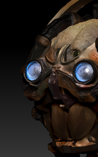 star wars alien raxus prime Zbrush photoshop norges kreative fagskole