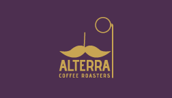 business card logo purple mustache gold identity Coffee Coffee roasters  roasters letterhead brand identity Hipster Monocle