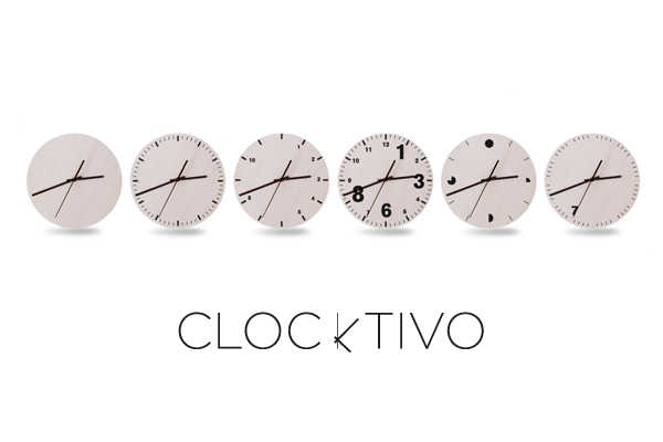 clock relogio Portugal handmade graphic numbers wood clocktivo Goodies deco