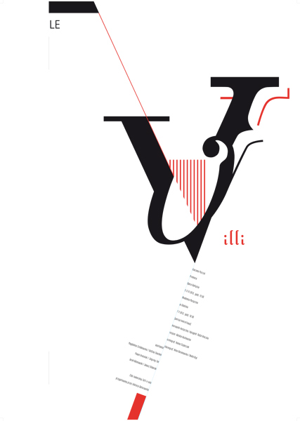 typography   poster Aggression le villi dominika komowska 