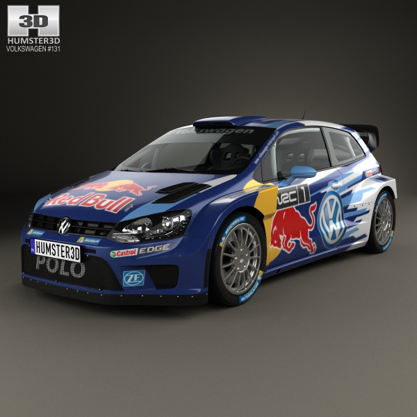 Vehicle car Racing Racing Car sports car VW volkswagen polo WRC 3D 3d modeling 3D model 3ds max Render vray