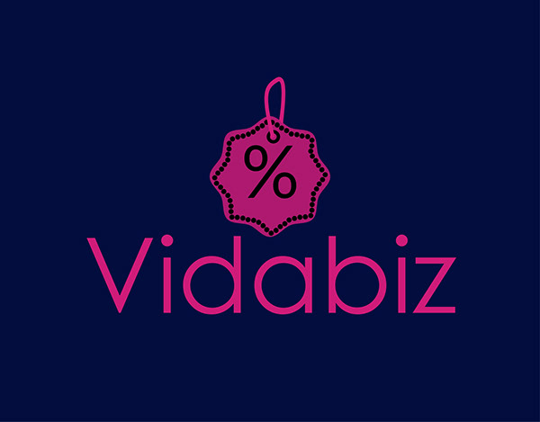 vidabiz logo|V logo|E-commerce logo| Branding identity