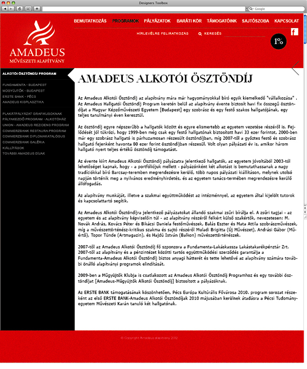 Amadeus Amadesu foundation Website site  Amadeus new Amadeus new site