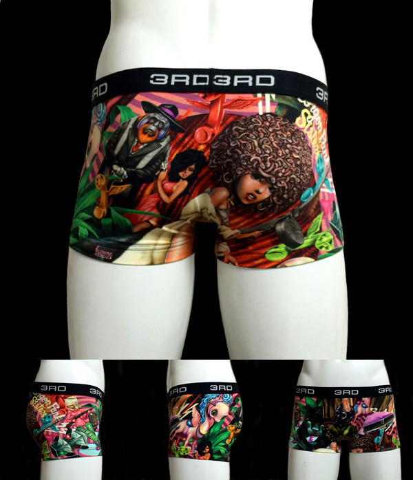 underwear boxer brief print pattern