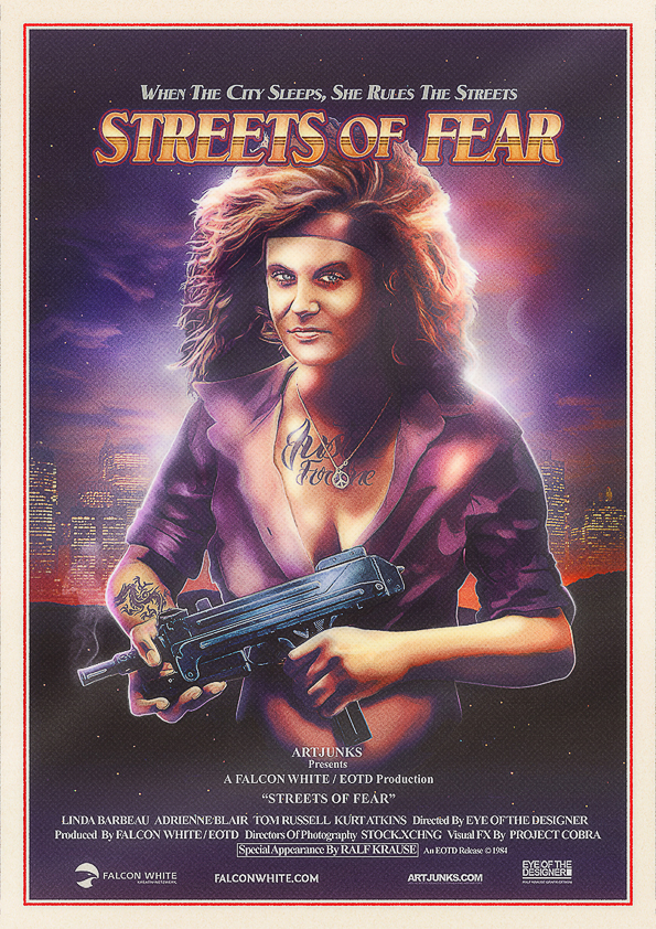 movie poster 80s 80er exploitation violence crime street gang no future guns action b-movie FLiCK grindhouse Rambo justice for one savage streets revenge vengeance tattoo Case Study