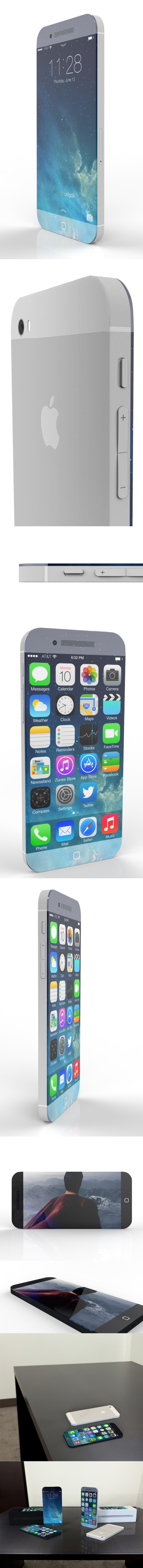 iphone iPhone6 concept 3dsmax MAX 3ds after effects keyshot edge to Display apple iPhone 6 Concept
