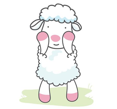 sebocalm baby packs sheep lamb mom ILLUSTRATION  kids Character design  cartoon