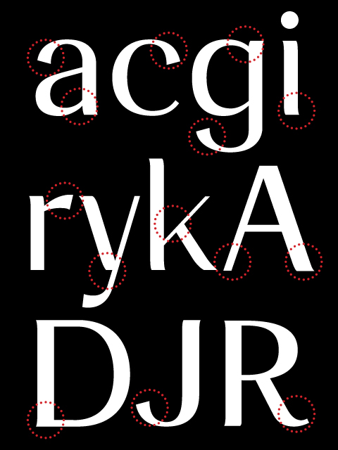type font Paris boheme bohemian red black