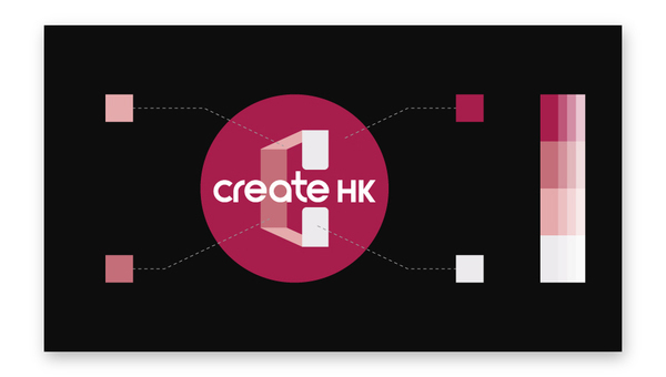 Createhk Create hk Hong Kong [C] logo brand identity develop build brick brick red red
