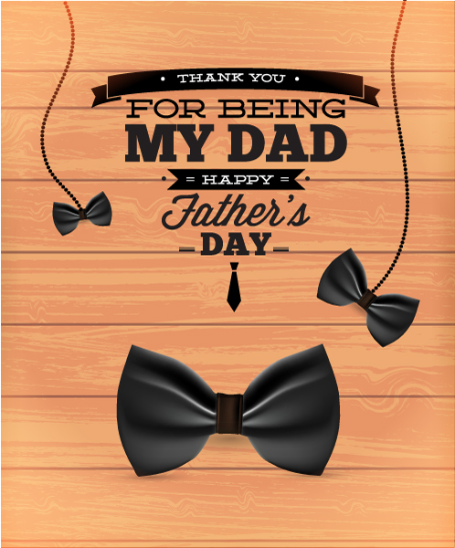father Day heart moustache dad bow men Invitation