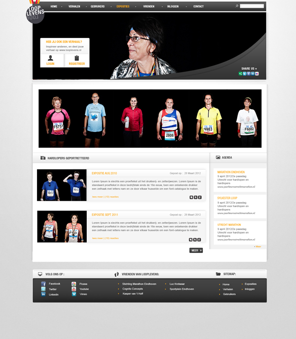 Webdesign dutch running  sport community
