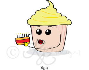 birthday cards cupcakes comic funny