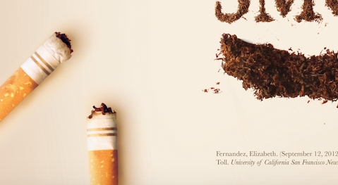 poster Secondhand Smoke social awareness cigarette