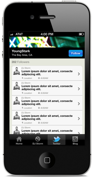 dj storm dj storm iphone iphone app app iPhone Application application UI user interface Interface youngstark young stark user apple DJ Storm iPhone