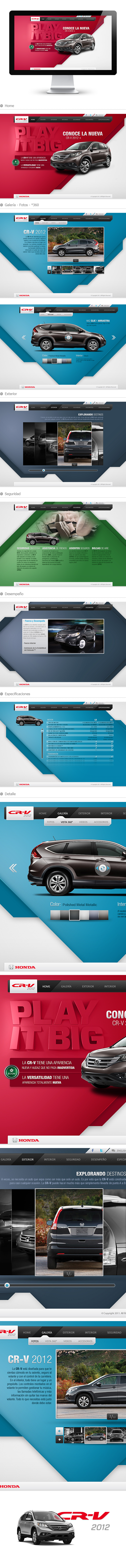 car Honda White Web site colors Website CR-V design