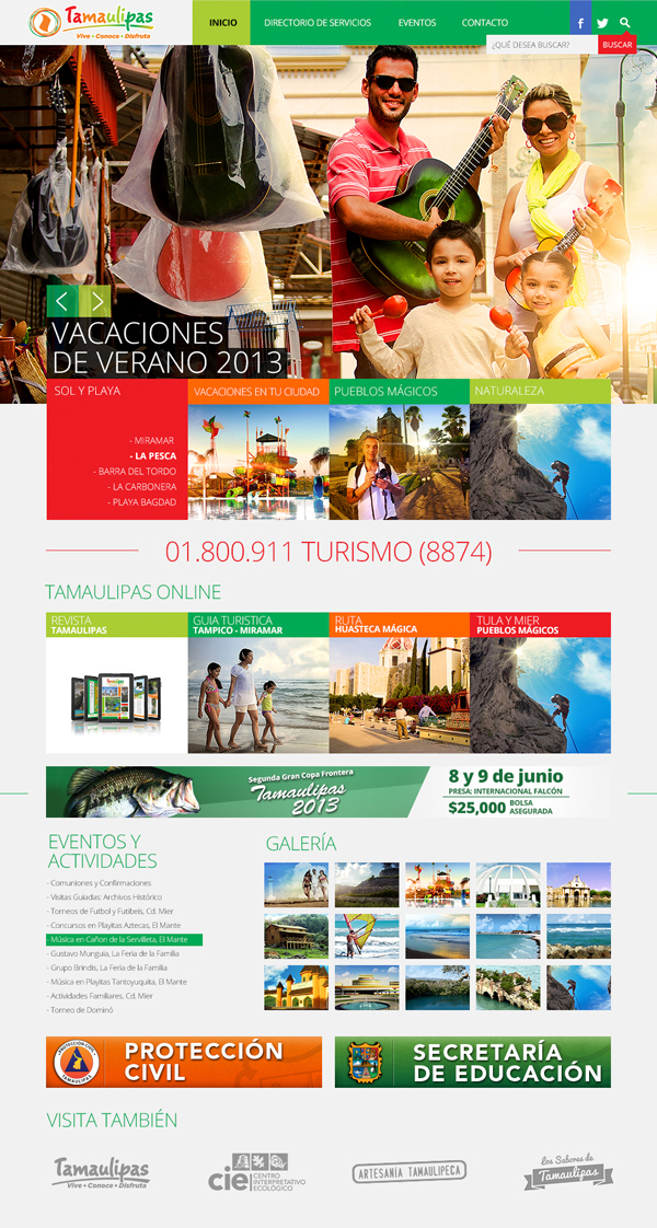 diseño gráfico Diseño web  turismo tamaulipas mexico vacaciones verano zombie designer