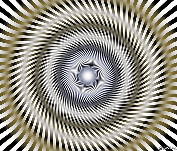 hypnotic pictures visual effect visual illusion autokinetic illusion gianni sarcone
