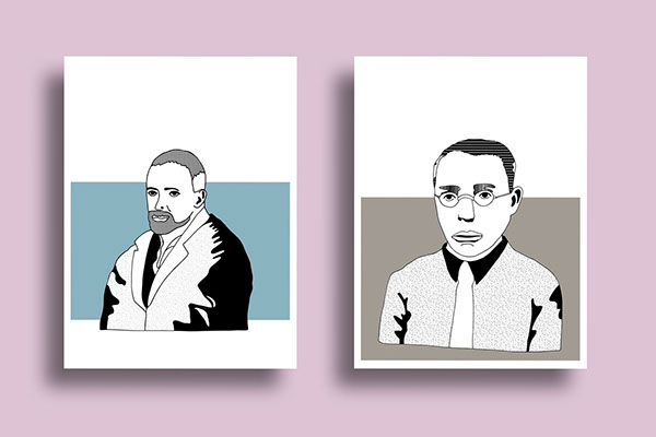 Illustration of the Masters of the Bauhaus