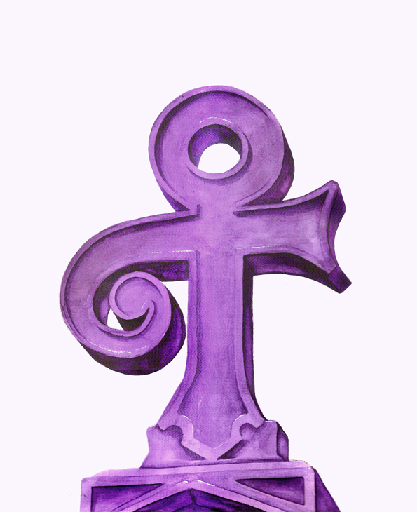 prince love symbol homenaje Purple Rain