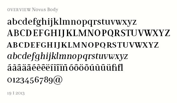 type design Modern Serif
