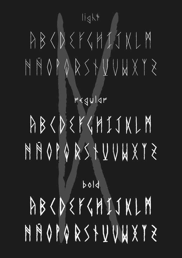 letters nordic Scandinavian type typography   typography design viking