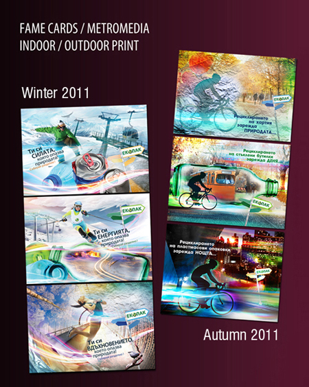 Advertising Graphic Design Sport Eco Green Winter Extreme print