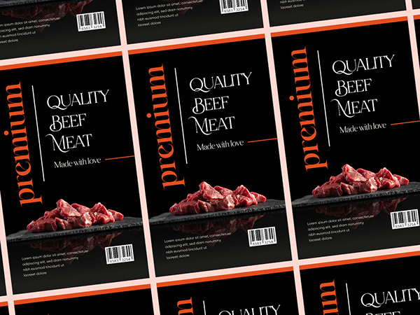 Meat Packaging Design | Label Design | Food Packaging