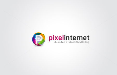Logo Design pixel internet hosting website Hosting Company