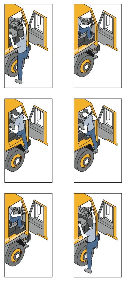 technical instructional diagram prevention Isometric