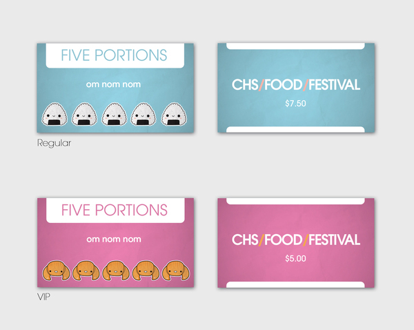 poster cute onigiri Food  festival