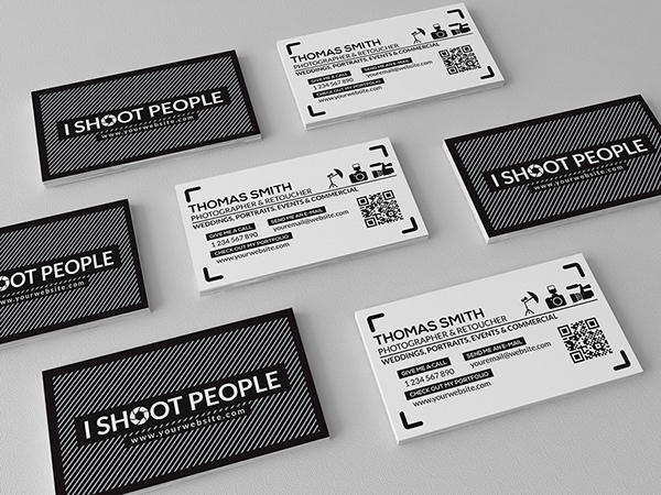 free photography business card template on behance
