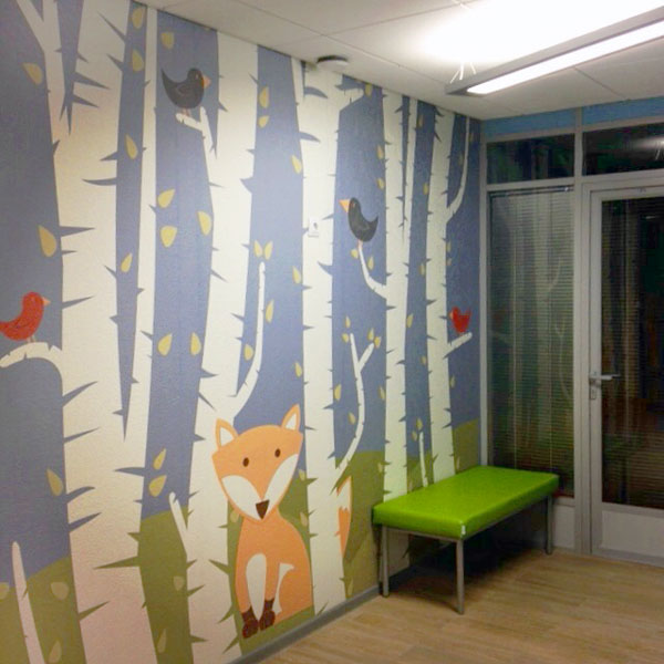 School Design school forest Russia bear birches Education Interior