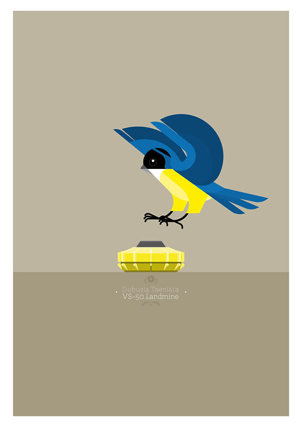 vector birds bombs Illustrator poster