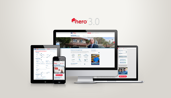 Hero finance visual design user experience contracting Freelance Platform multi-sited