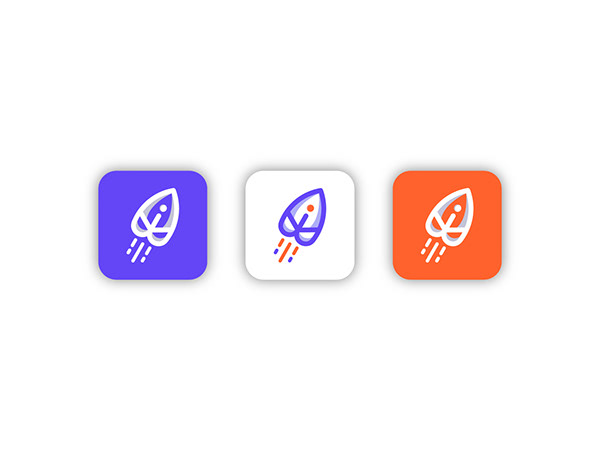 Modern i Letter Rocket Logo (Approved On Logoground)