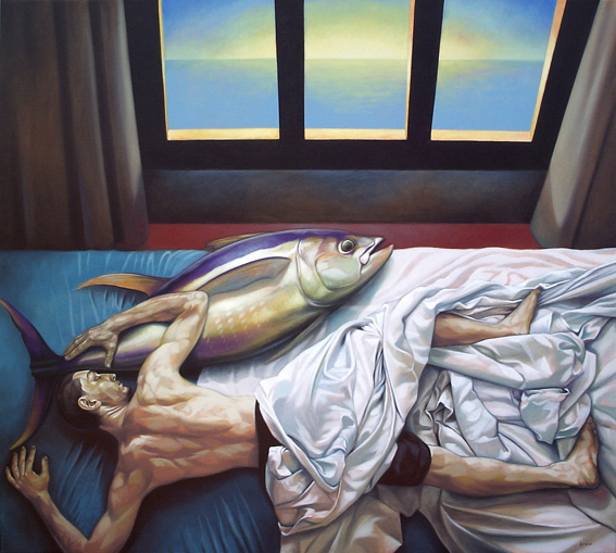Fran Recacha Paintings figurative paint contemporary art oil symbolism Realism magic realism