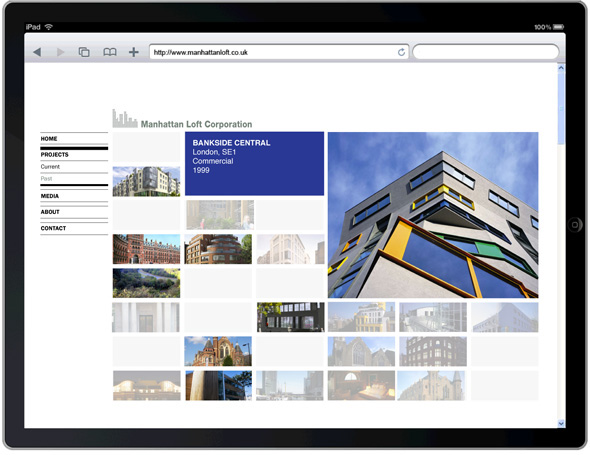 Manhattan Loft Corporation Website Design property developer