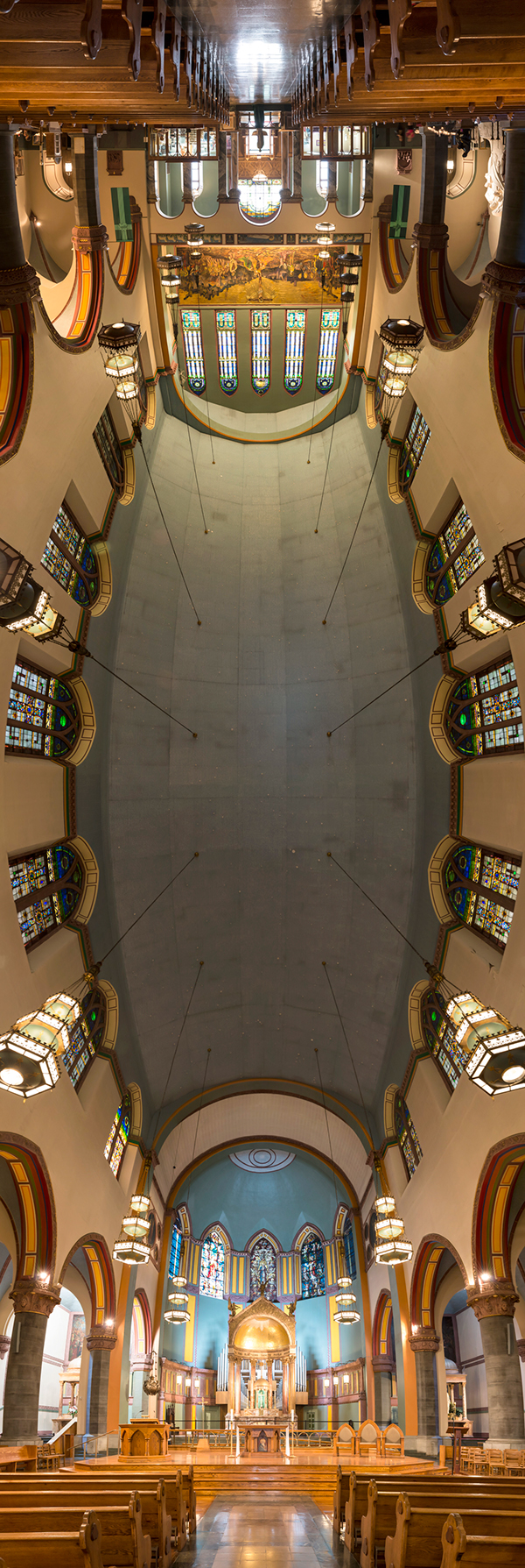 church New York richard silver panorama Nikon D800 photoshop catholic church religion religious Manhattan New York church interiors Trinity Church riverside church Jesus Christ