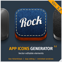 Graphicriver Icons Bundle: App Icons Generator 3 in 1 13275726